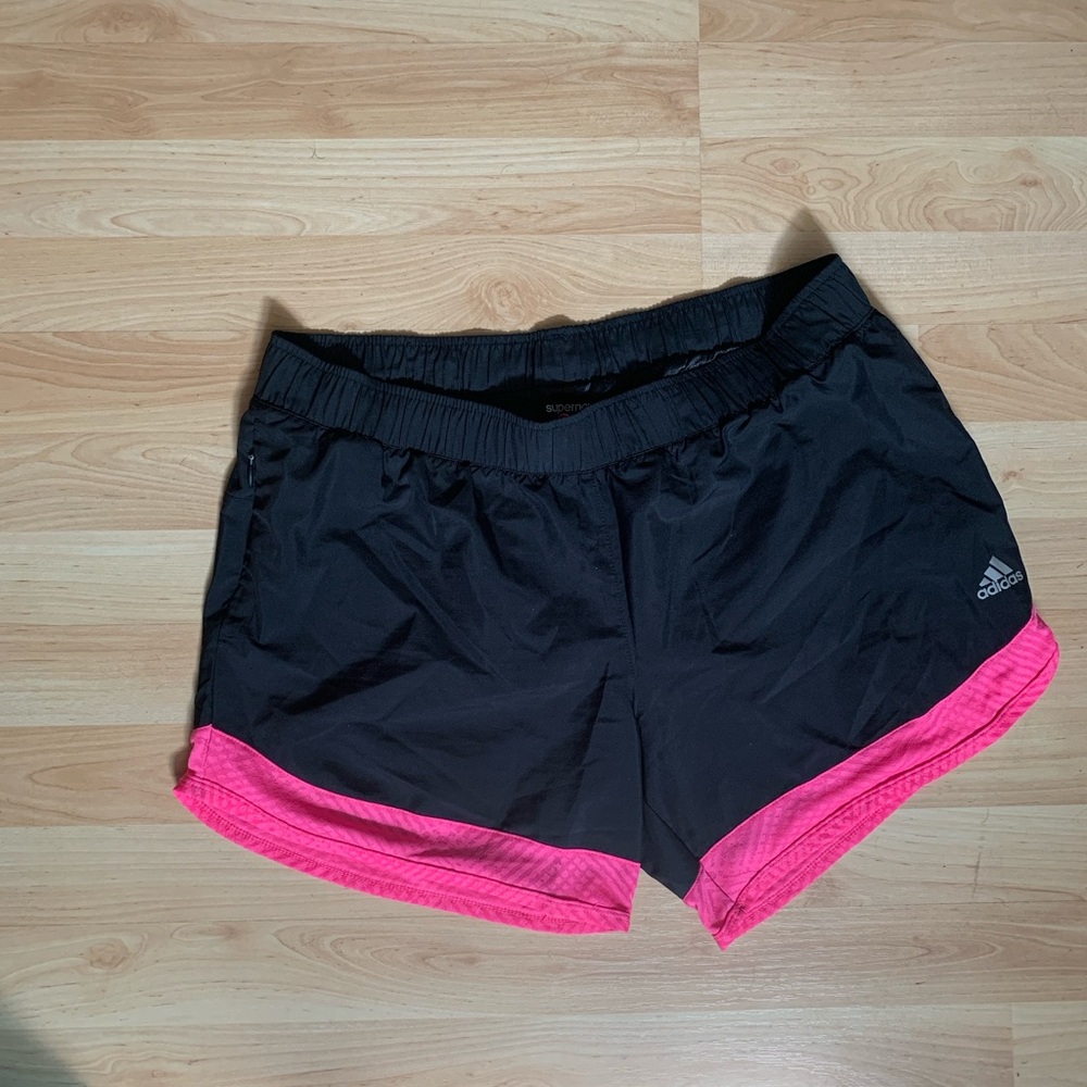 Adidas Supernova Climalite Running Shorts Black & Pink Women’s Medium